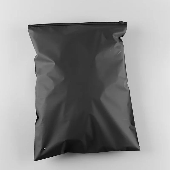 Bolsas Negras Zip Reutilizables · 50 unidades