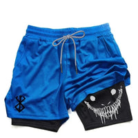 Pantalones cortos deportivos 2 en 1, mallas interiores integradas